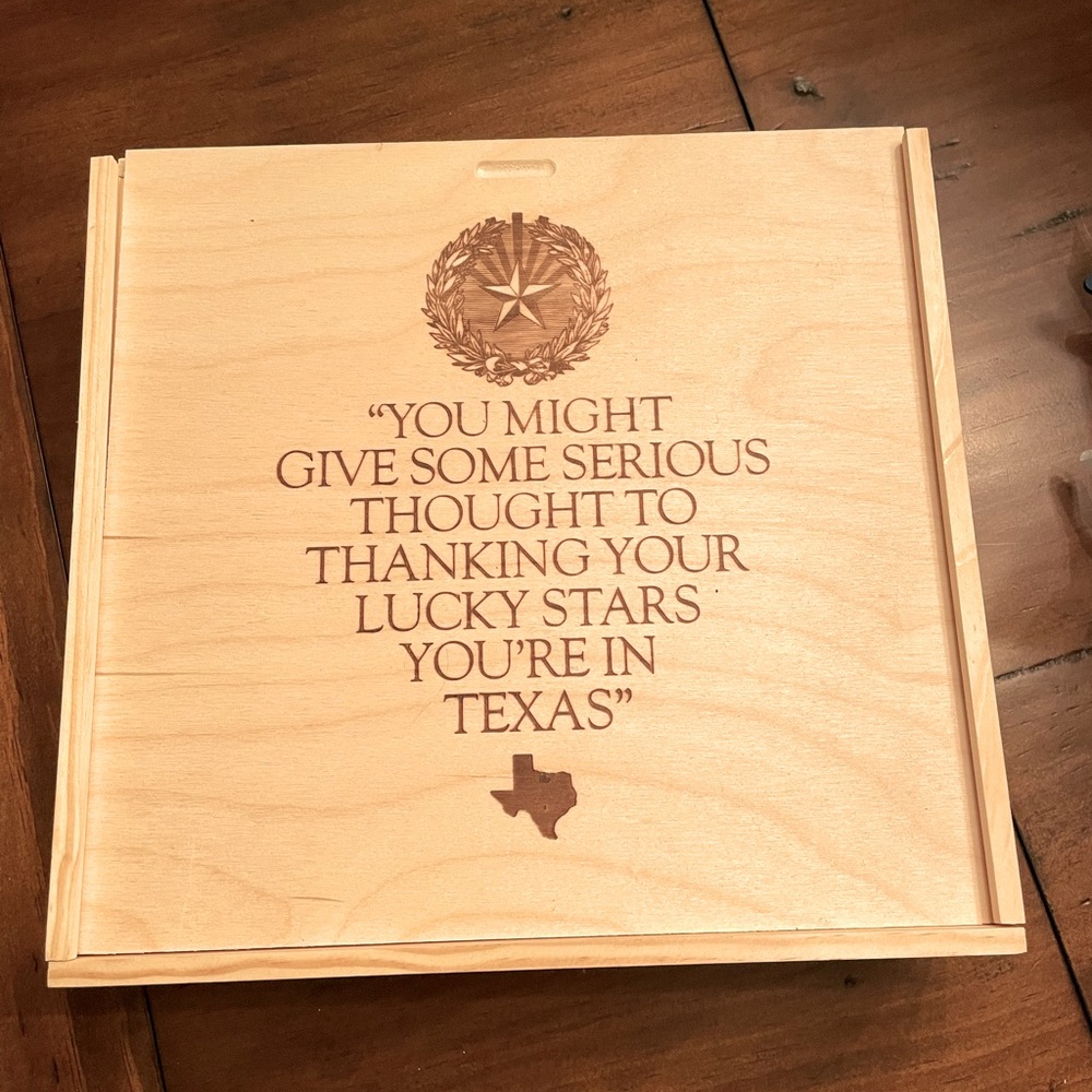 Wooden Made in Texas Box
